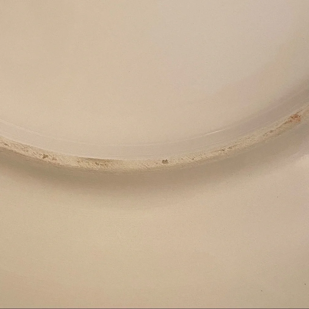 CERAMICA CUORE PLATE PLATTER ITALIAN POTTERY WHITE ORANGE PUMPKIN LEAVES HOME